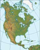 North America map